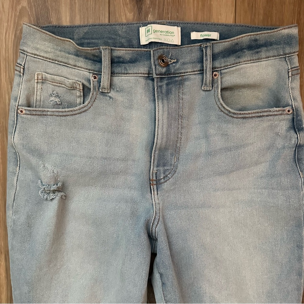 RE Generation Celebrity Pink Bootcut Flare Jeans Size 11 Autumn Wind Wash - Picture 2 of 12
